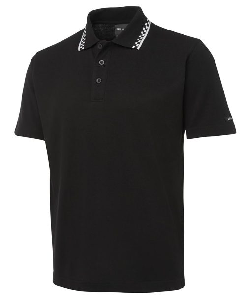 Chef Polo Black/White/ JB's Wear