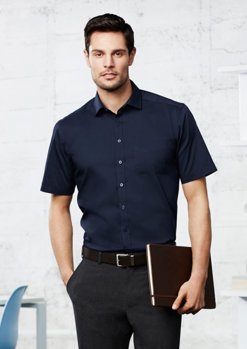 Mens Monaco Short Sleeve Shirt / Biz Collection