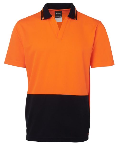 Hi Vis S/S Non Button Polo/ JB's Wear - 6HNB
