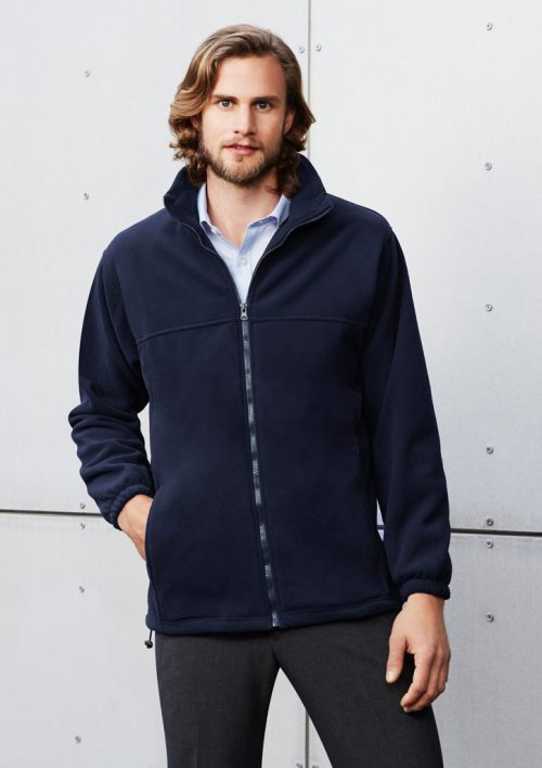 Mens Plain Micro Fleece Jacket/ Biz Collection