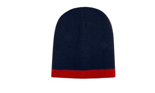 Roll Down Two Tone Acrylic Beanie/Headwear