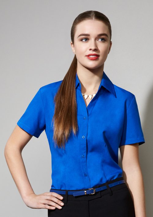 Ladies Plain Oasis Short Sleeve Shirt/Biz Collection