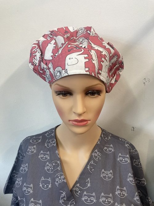 Nurse Elasticed Caps Printed/ S4U