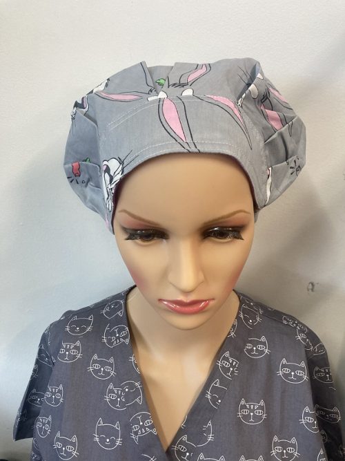 Nurse Elasticed Caps Printed/ S4U